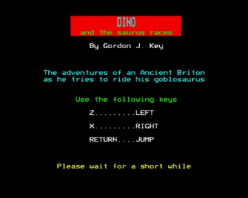 Dino and the Saurus Races (19xx)(Key, Gordon)[DINO] screen shot title